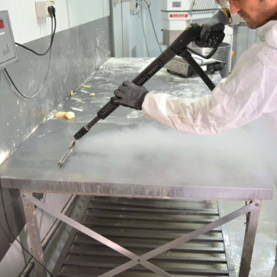 Limpieza profunda por medio de vapor seco